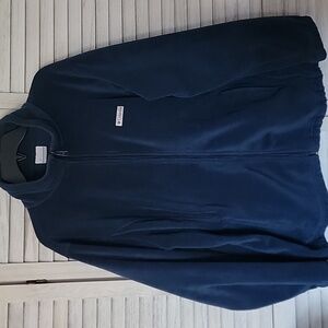 Columbia Women's Deep Navy Blue Benton Springs Fleece Jacket Plus Size 3X
